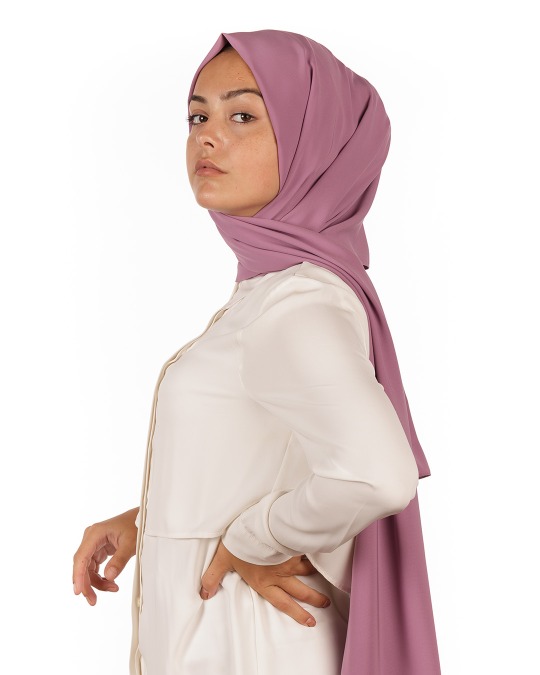 Lila Medine İpeği Şal