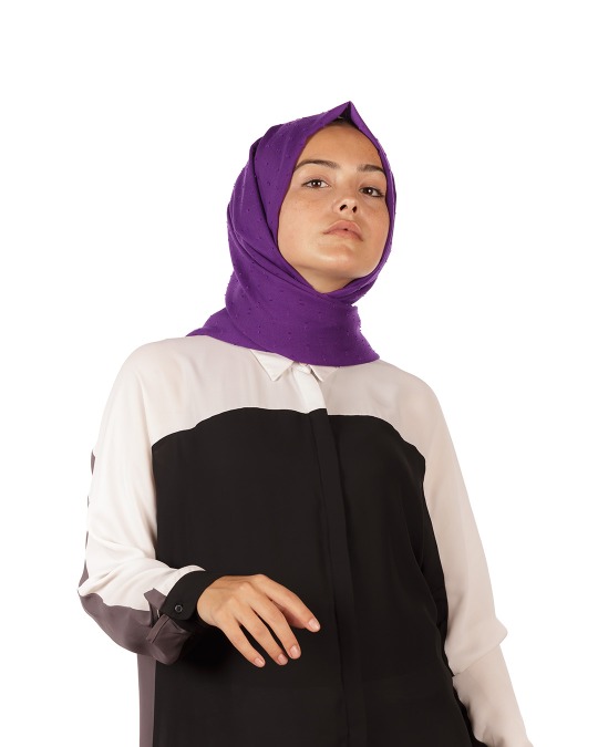 Açık Mor Pıtpıt Şal