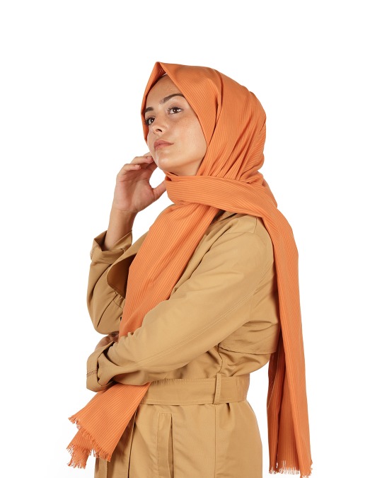 Mango Çizgili Pamuk Şal